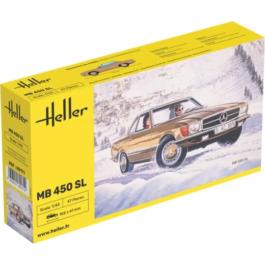 MB 450 SL, 1/43 - Heller 80171 MB 450 SL, 1/43 - Heller 80171