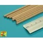 Wood round rods 4mm length 250mm x 8 pcs. - Aber Models WR4