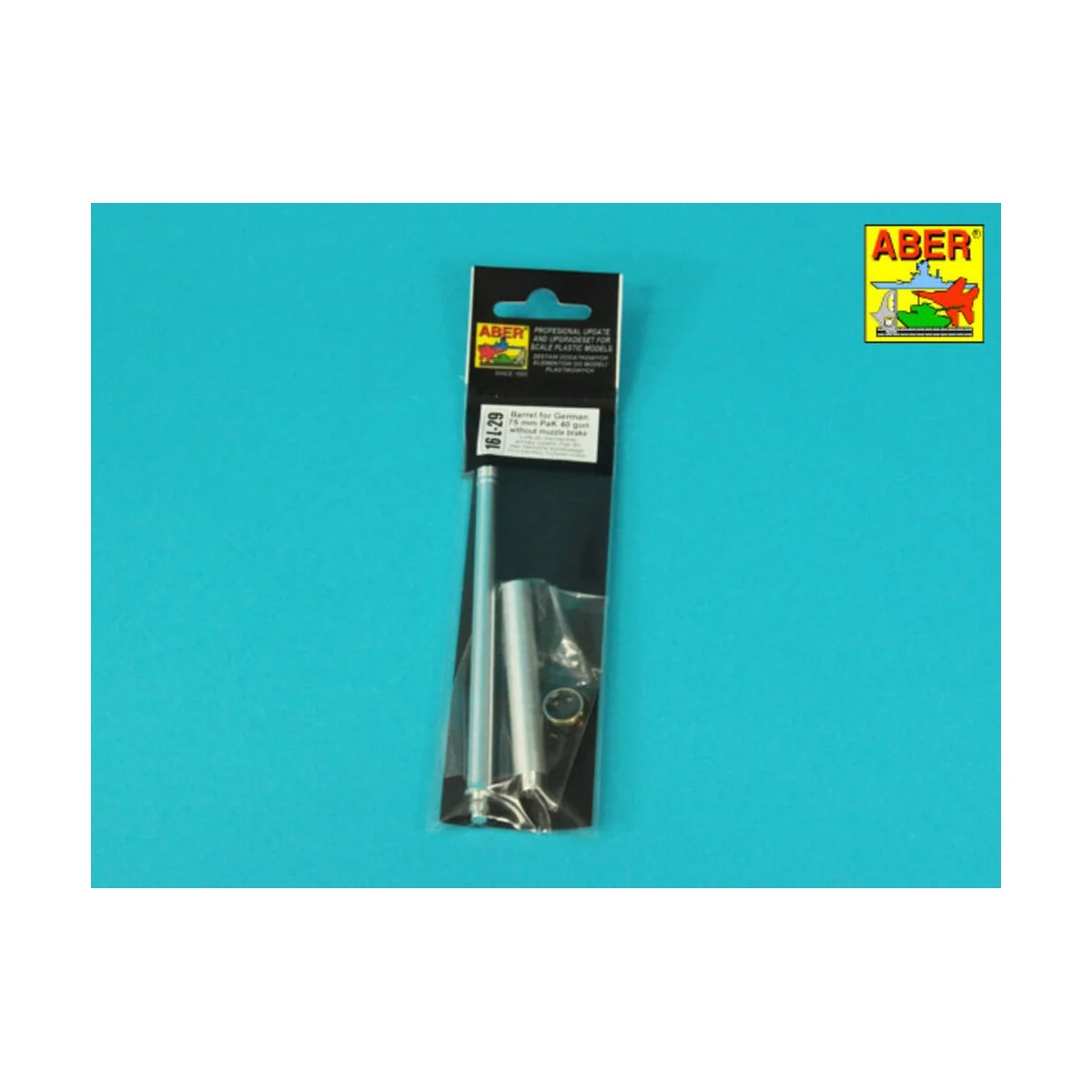 Barrel for German 75 mm PaK 40 gun without muzzle brake, 1/16 - Abe...