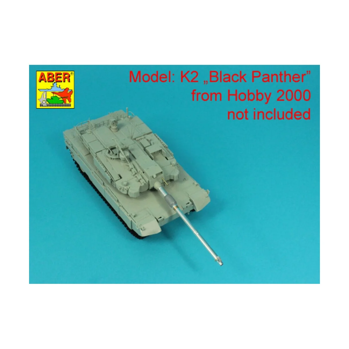 120 mm L/55 CN08 Barrel to K2 Tank Black Panther, 1/35 - Aber Model...