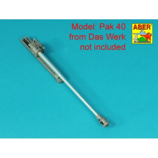 Barrel for German 75 mm PaK 40 gun without muzzle brake, 1/16 - Abe...