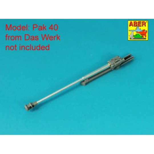 Barrel for German 75 mm PaK 40 gun without muzzle brake, 1/16 - Abe...