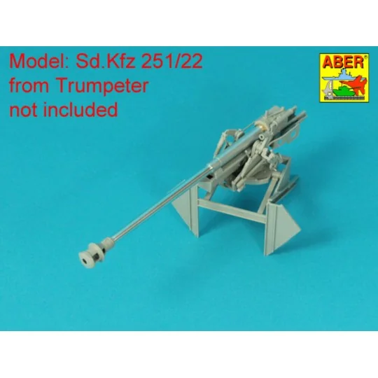 Barrel for German 75 mm PaK 40 gun without muzzle brake, 1/16 - Abe...
