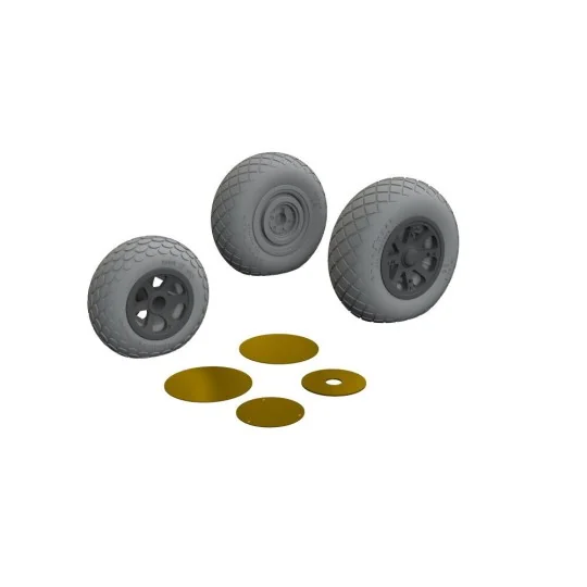 P-38J wheels - Eduard Accessories 648782