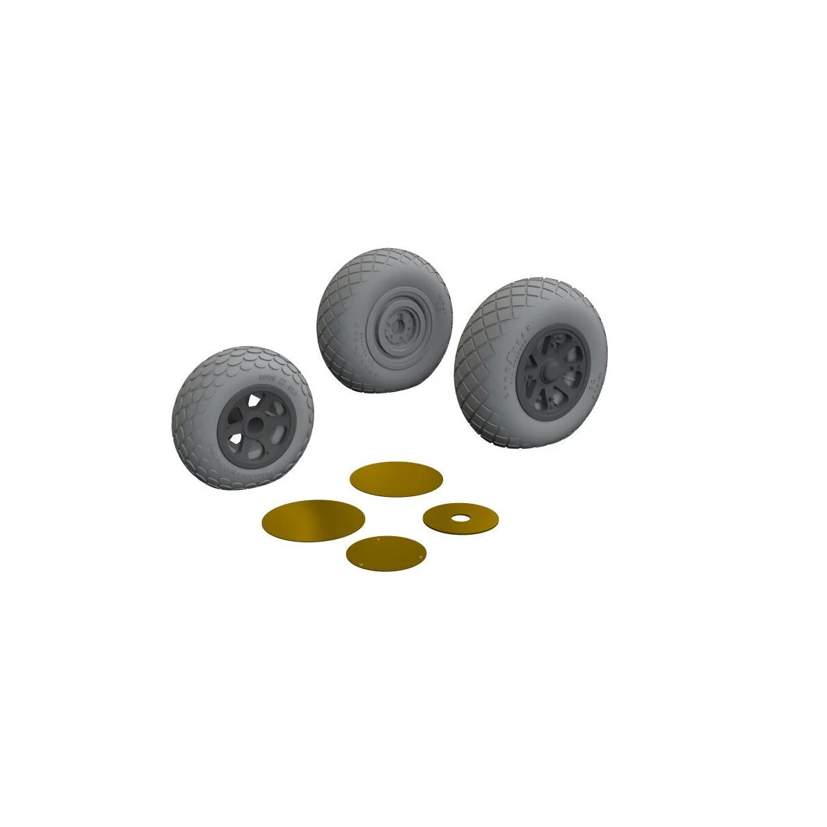 P-38J wheels - Eduard Accessories 648782