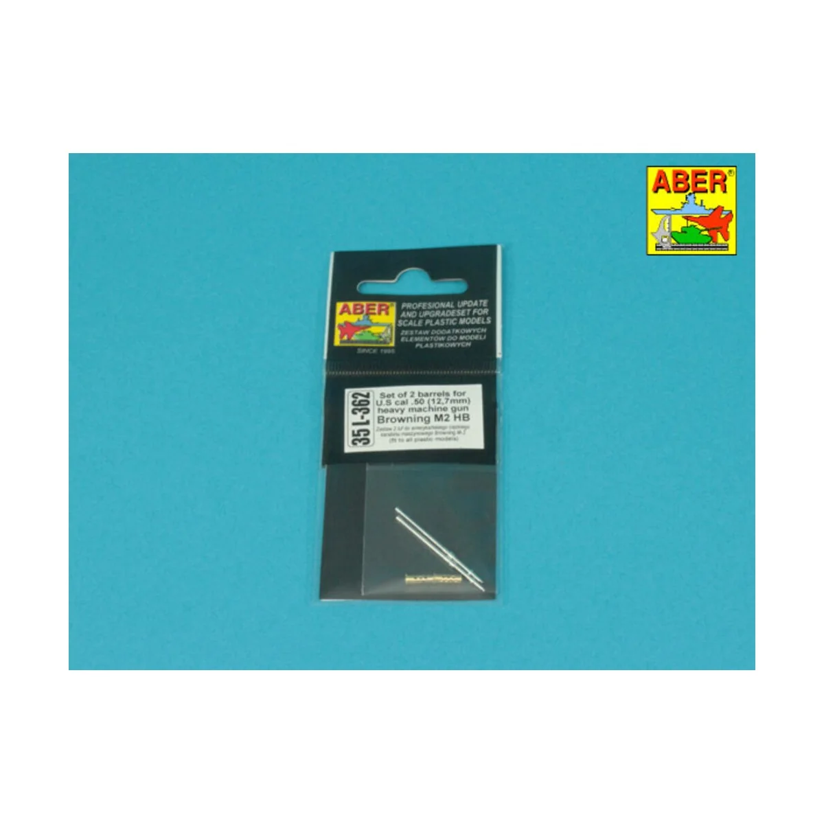 Set of 2 barrels for U.S cal .50 Browning M2 HB, 1/35 - Aber Models...