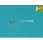 Set of 2 barrels for U.S cal .50 Browning M2 HB, 1/35 - Aber Models...