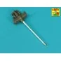 90 mm M3 barrel with thread protector for tank destroyer M36, 1/35 ...