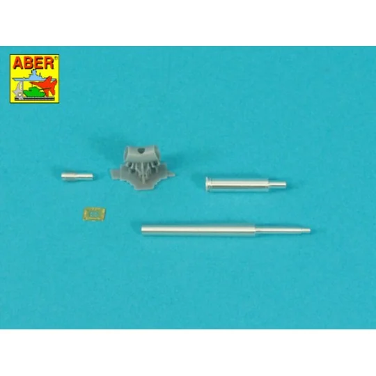 90 mm barrel Y-Shaped Muzzel Brake with mantlet for M47, 1/35 - Abe...