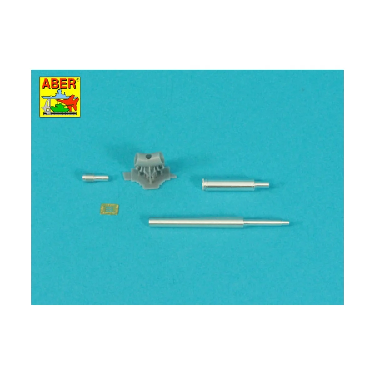 90 mm barrel Y-Shaped Muzzel Brake with mantlet for M47, 1/35 - Abe...