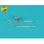 90 mm barrel Y-Shaped Muzzel Brake with mantlet for M47, 1/35 - Abe...