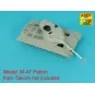 90 mm barrel Y-Shaped Muzzel Brake with mantlet for M47, 1/35 - Abe...