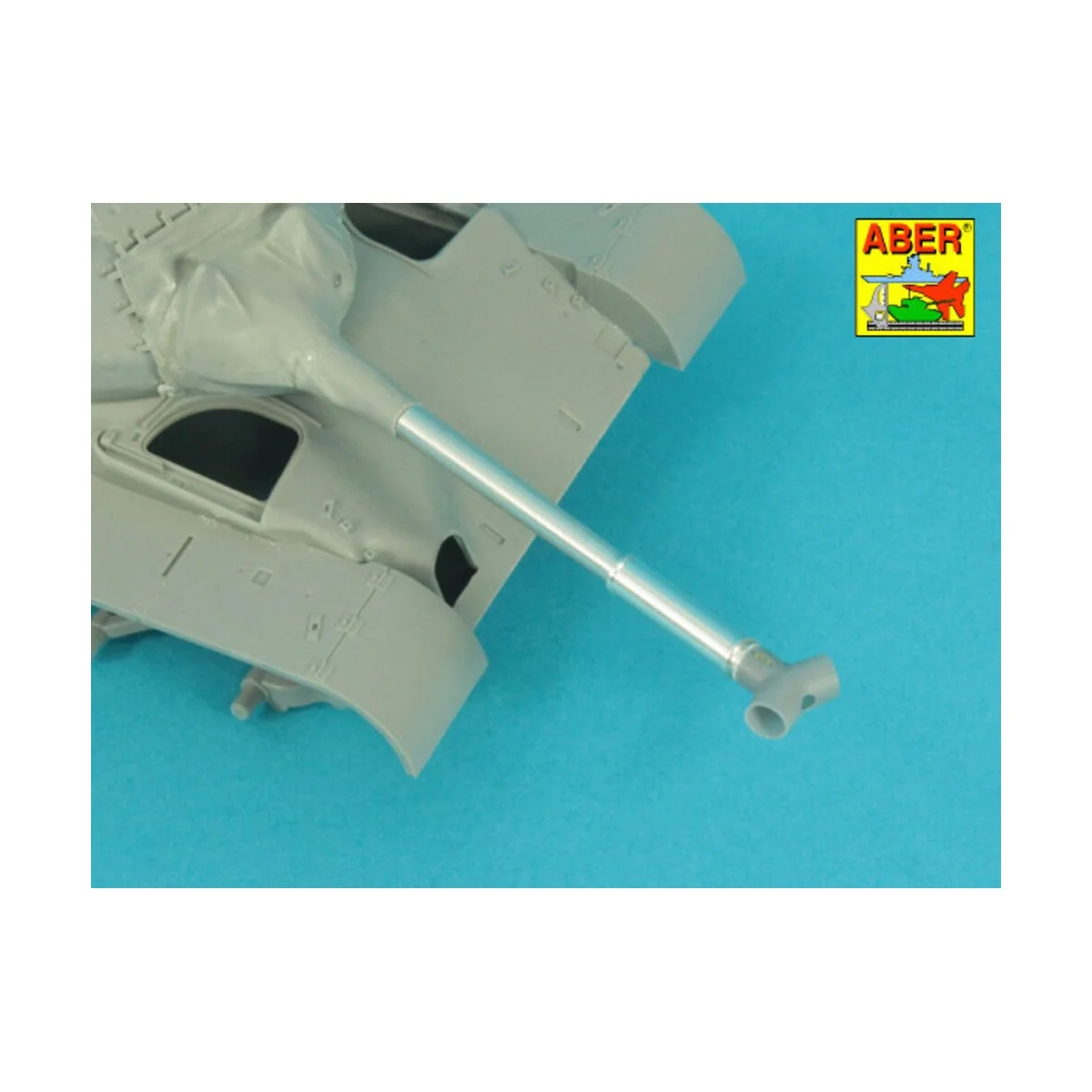 90 mm barrel Y-Shaped Muzzel Brake with mantlet for M47, 1/35 - Abe...