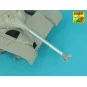 90 mm barrel Y-Shaped Muzzel Brake with mantlet for M47, 1/35 - Abe...