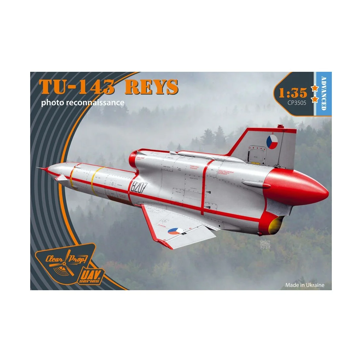 Tu-143 Reys photo reconnaissance, 1/35 - Clear Prop Models CP3505