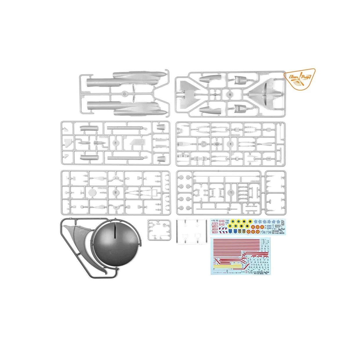 Tu-143 Reys photo reconnaissance, 1/35 - Clear Prop Models CP3505