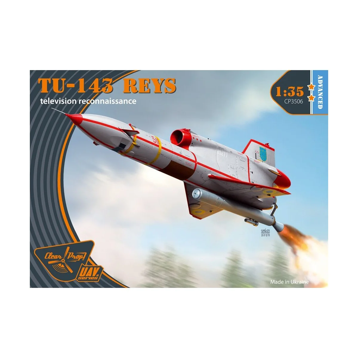 Tu-143 Reys television reconnaissance, 1/35 - Clear Prop Models CP3506