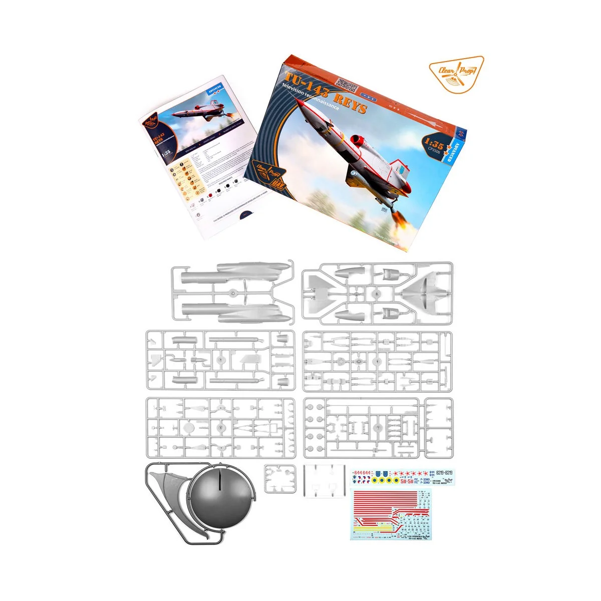 Tu-143 Reys television reconnaissance, 1/35 - Clear Prop Models CP3506