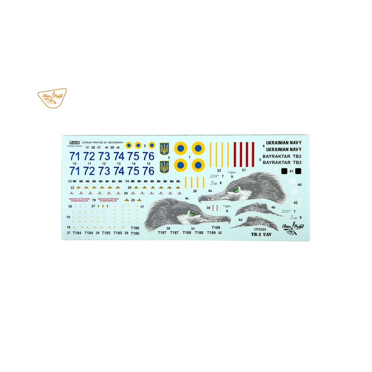 TB.2 UAV UKRAINIAN NAVY, 1/35 - Clear Prop Models CP3503