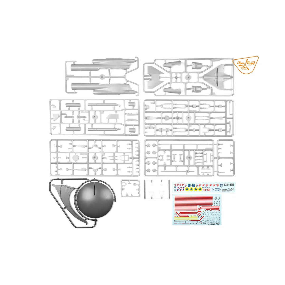 Tu-143 Reys television reconnaissance, 1/35 - Clear Prop Models CP3506