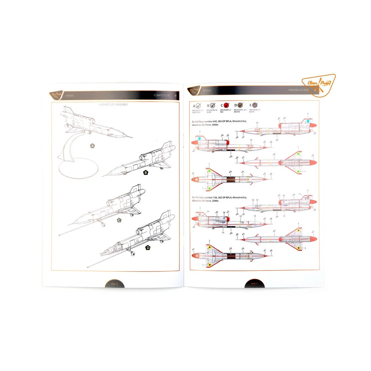Tu-143 Reys photo reconnaissance, 1/35 - Clear Prop Models CP3505