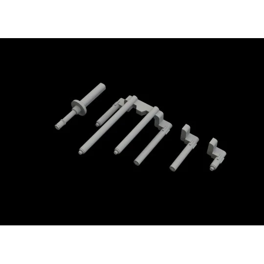 P-38J gun barrels PRINT for TAMIYA, 1/48 - Eduard Accessories 648789