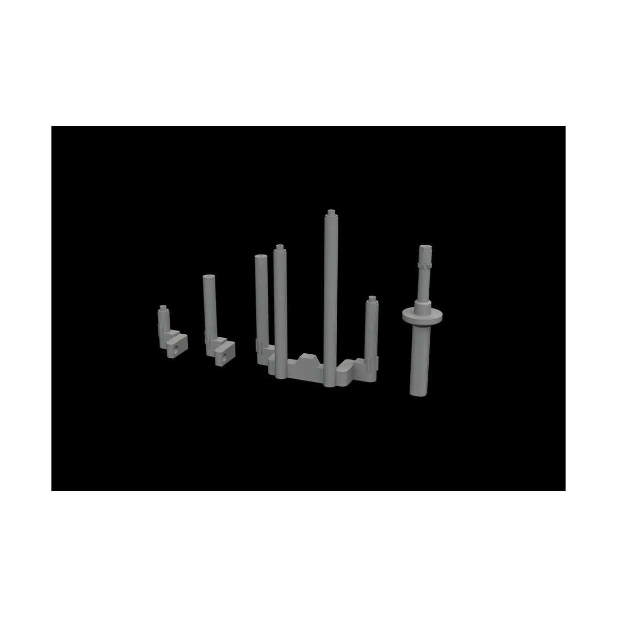 P-38J gun barrels PRINT for TAMIYA, 1/48 - Eduard Accessories 648789