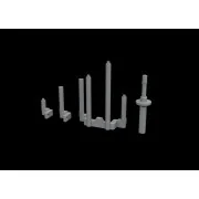 P-38J gun barrels PRINT for TAMIYA - Eduard Accessories 648789