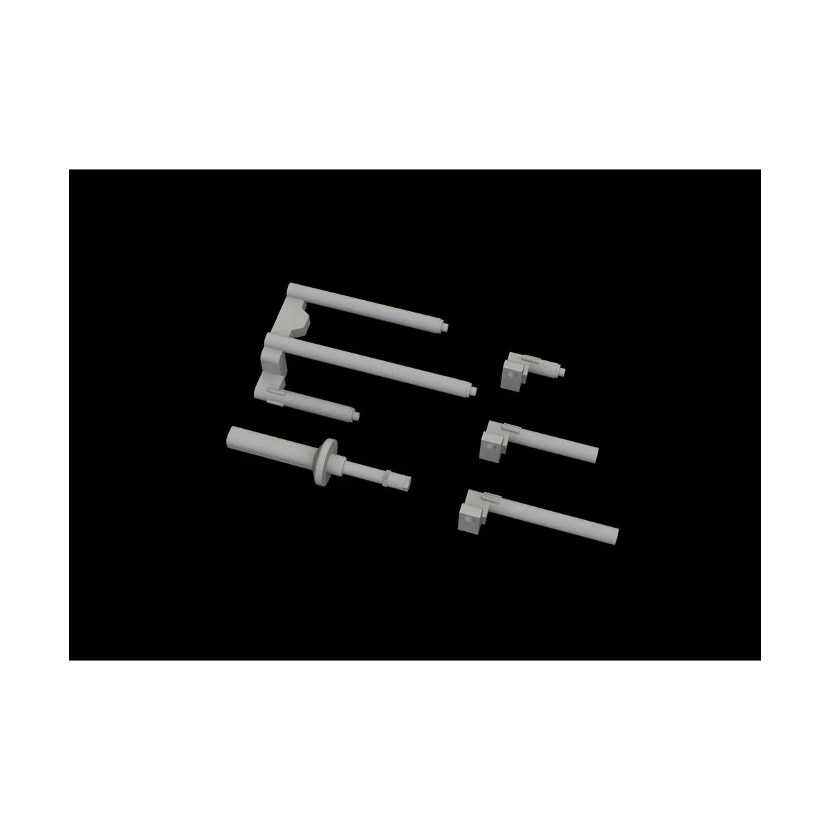 P-38J gun barrels PRINT for TAMIYA, 1/48 - Eduard Accessories 648789