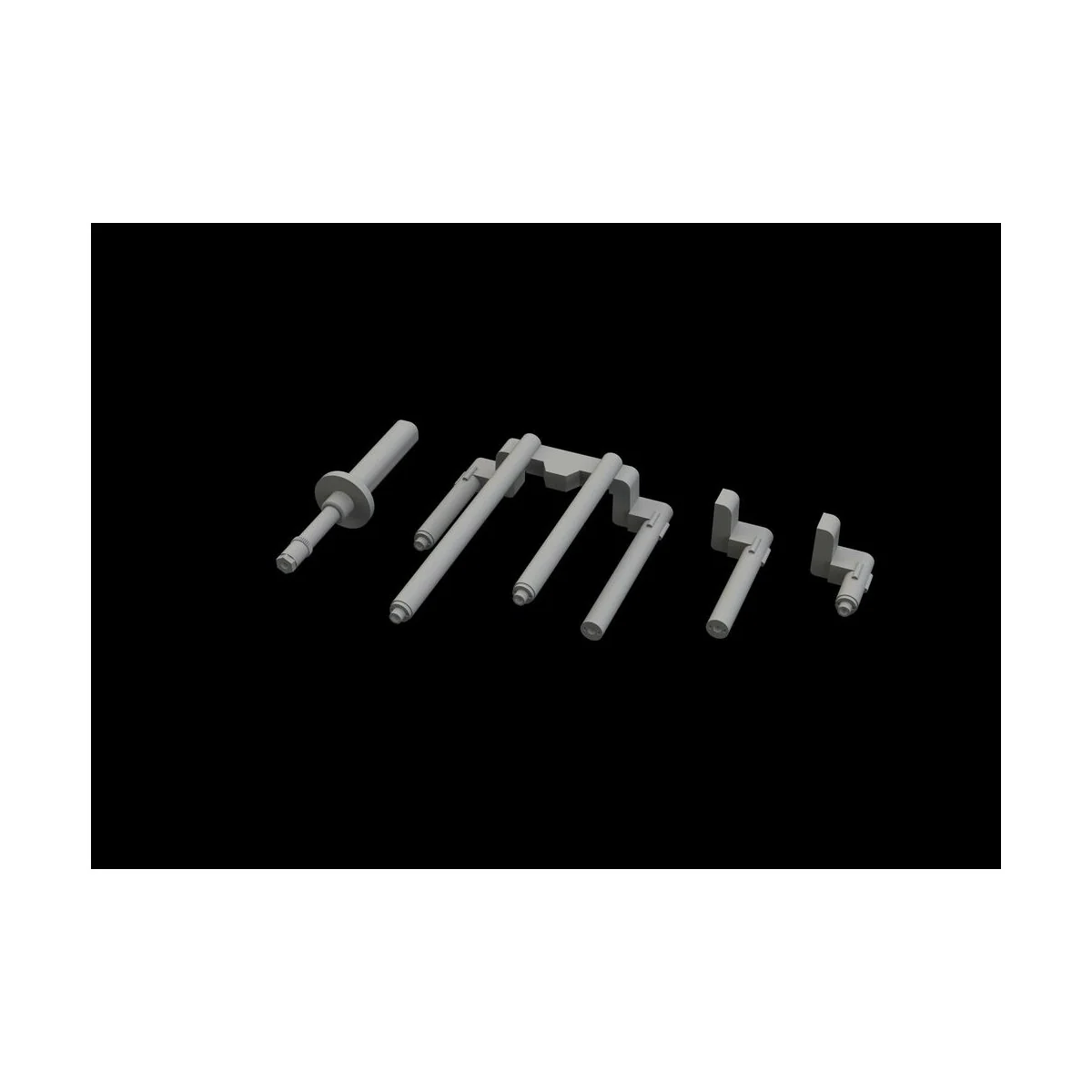 P-38J gun barrels PRINT for TAMIYA, 1/48 - Eduard Accessories 648789
