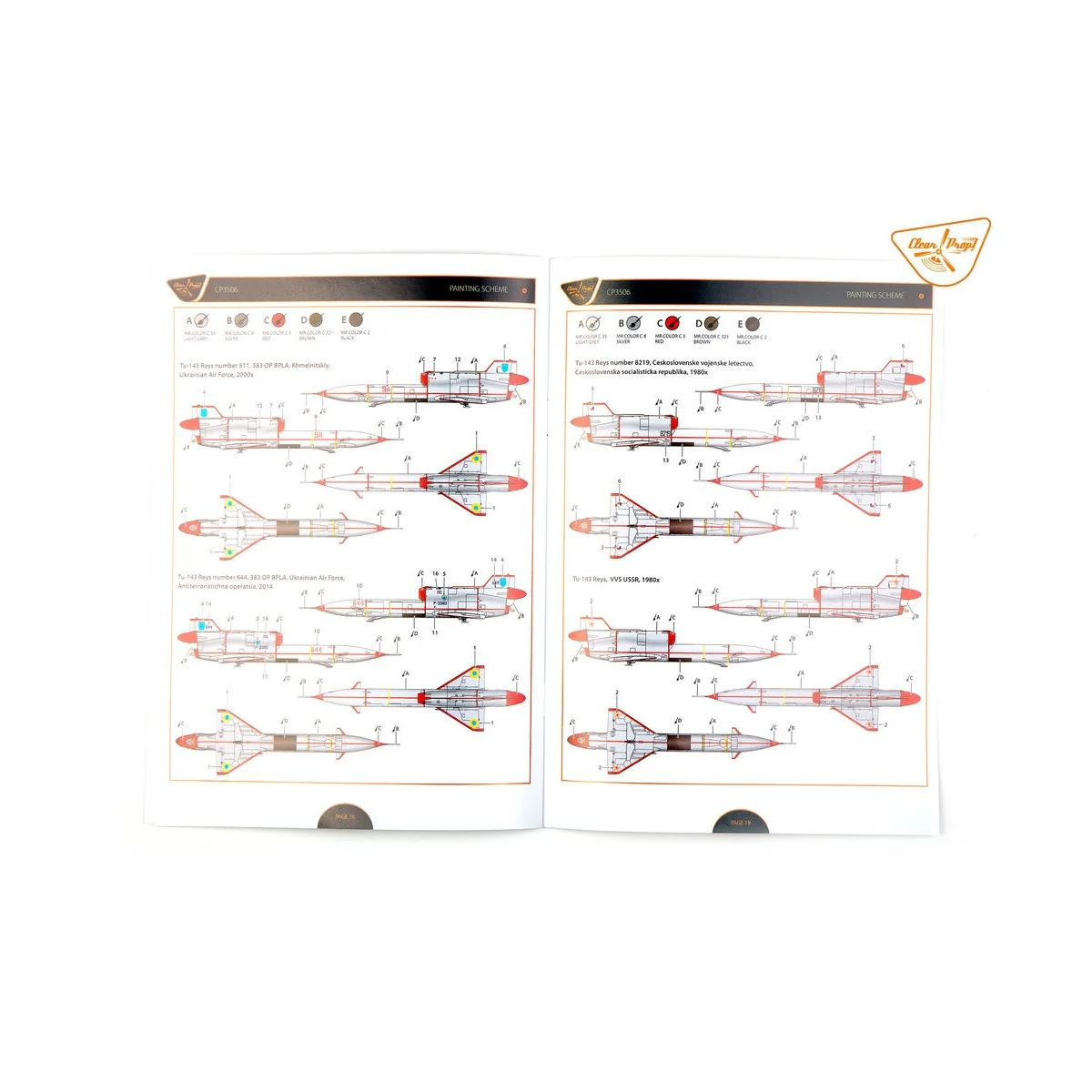 Tu-143 Reys television reconnaissance, 1/35 - Clear Prop Models CP3506