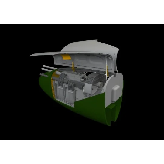 P-38J nose gun bay PRINT for TAMIYA - Eduard Accessories 648790