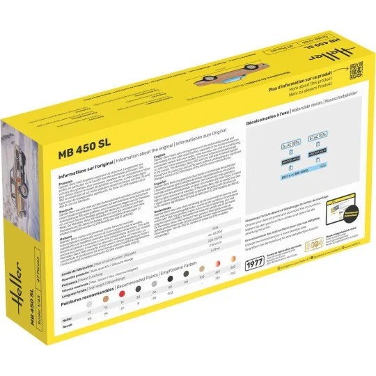 MB 450 SL, 1/43 - Heller 80171 MB 450 SL, 1/43 - Heller 80171