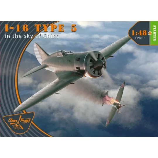 I-16 type 5 (in the sky of China), 1/48 - Clear Prop Models CP4813