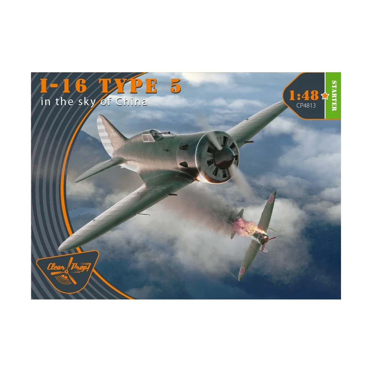 I-16 type 5 (in the sky of China), 1/48 - Clear Prop Models CP4813