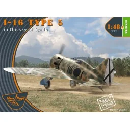 I-16 type 5 (in the sky of Spain early version), 1/48 - Clear Prop ...