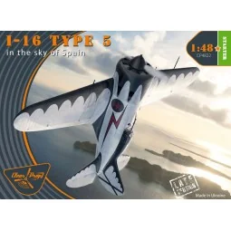 I-16 type 5 (in the sky of Spain late version), 1/48 - Clear Prop M...