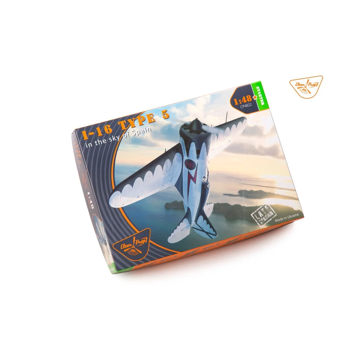I-16 type 5 (in the sky of Spain late version), 1/48 - Clear Prop M...