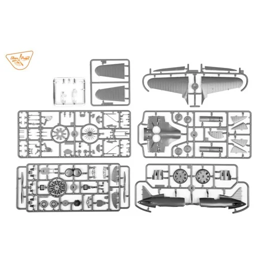 I-16 type 5 (in the sky of Spain early version), 1/48 - Clear Prop ...