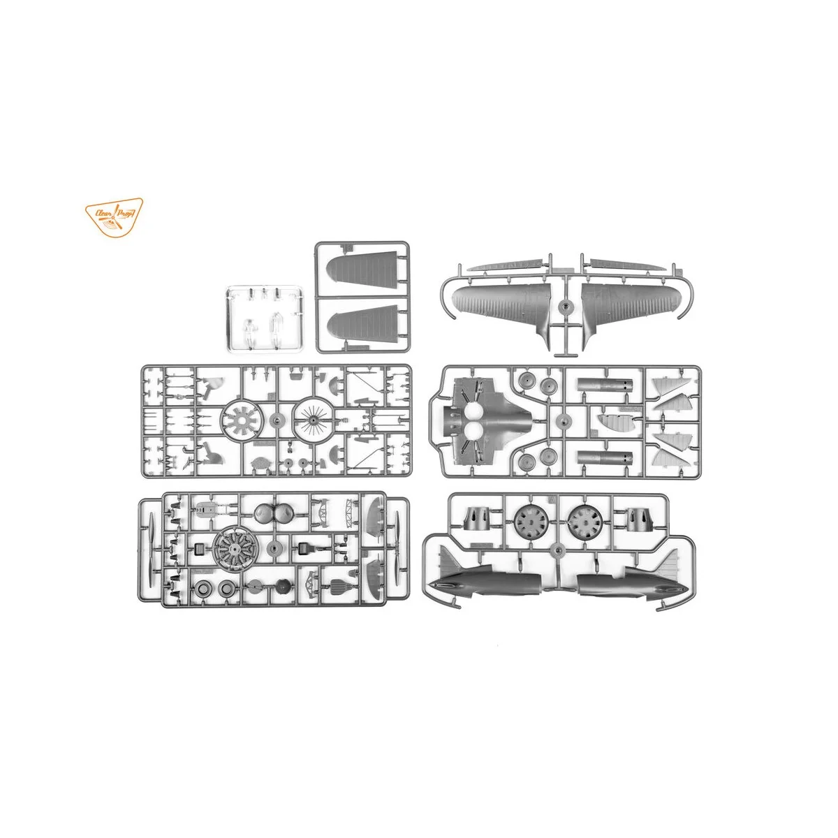 I-16 type 5 (in the sky of Spain late version), 1/48 - Clear Prop M...