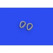 A6M3 exhausts PRINT for EDUARD, 1/48 - Eduard Accessories 648801 A6M3 exhausts PRINT for EDUARD, 1/48 - Eduard Accessories 648801