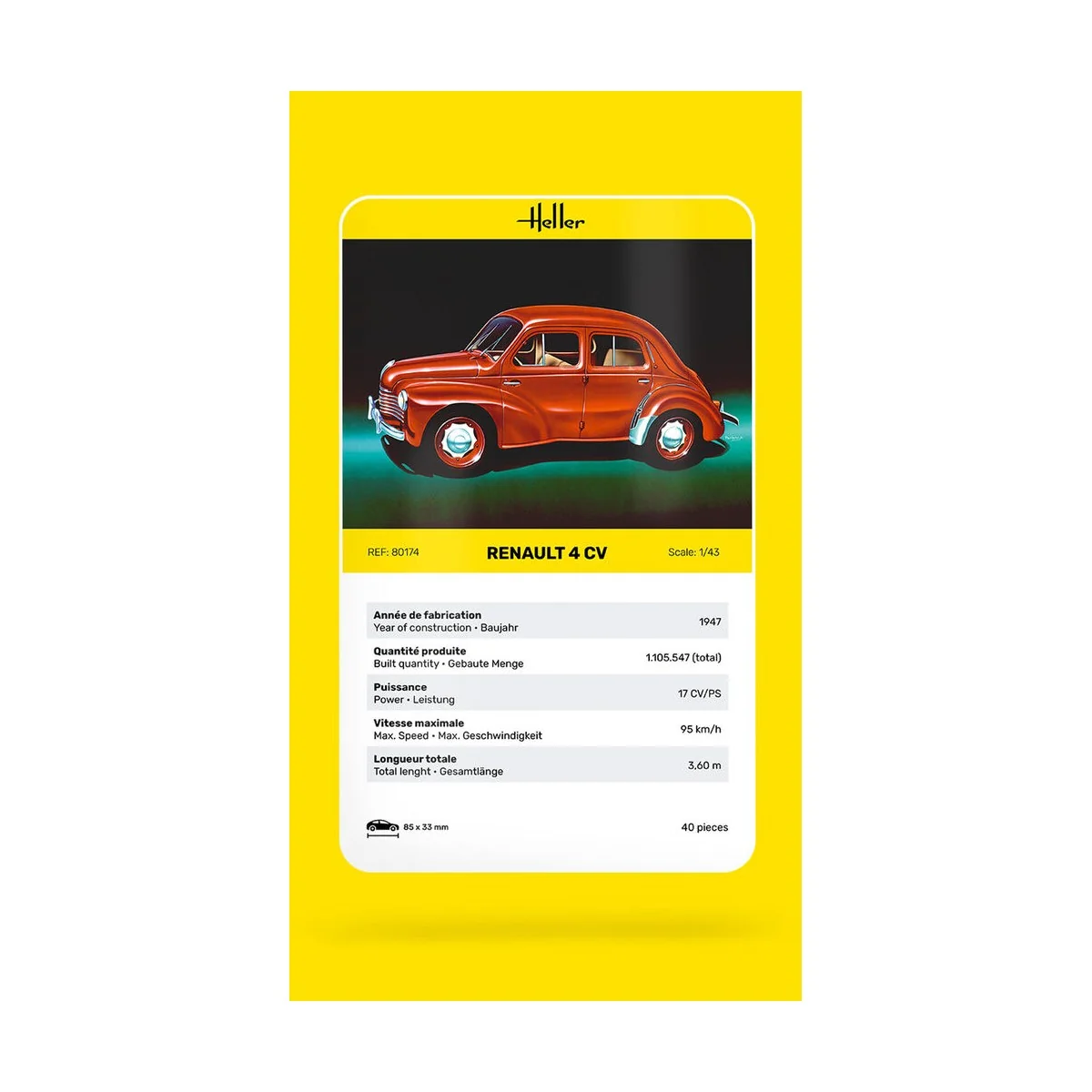 Renault 4 CV - Heller 80174