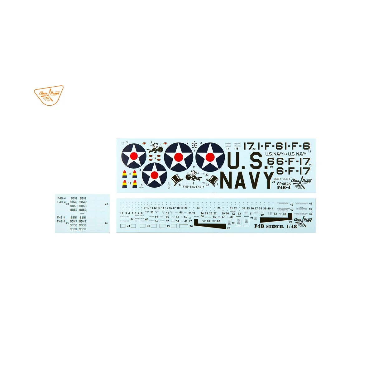 F4B-4 U.S NAVY, 1/48 - Clear Prop Models CP4826