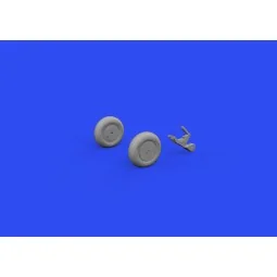 A6M wheels w/smooth tire for EDUARD, 1/48 - Eduard Accessories 648808