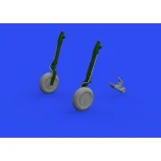 A6M wheels w/smooth tire for EDUARD, 1/48 - Eduard Accessories 648808