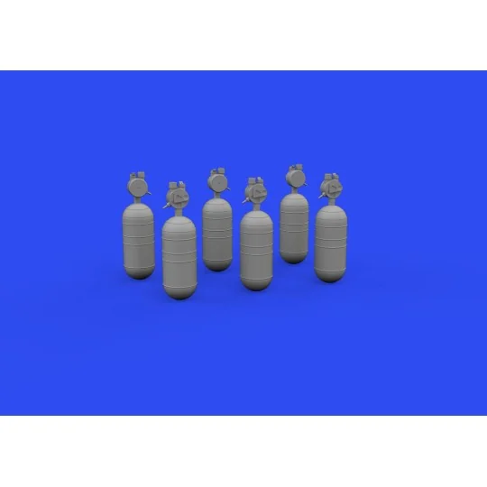 WWII USAAF oxygen cylinder A-6 PRINT for, 1/48 - Eduard Accessories...