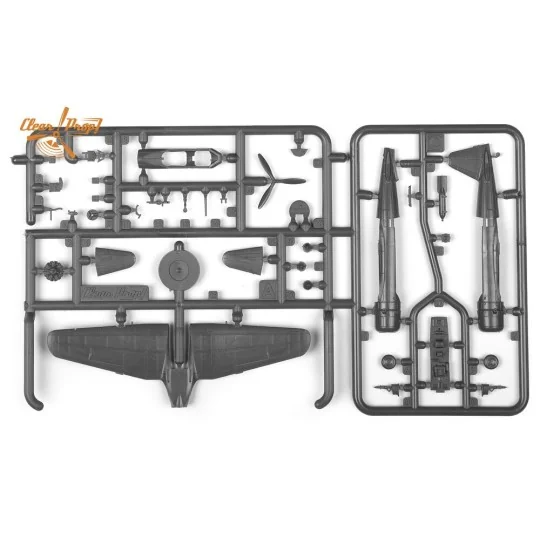 Ki-51 Sonia (2 in box) in foreign service, 1/144 - Clear Prop Model...