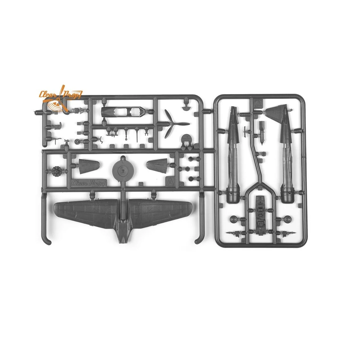Ki-51 Sonia (2 in box) in foreign service, 1/144 - Clear Prop Model...