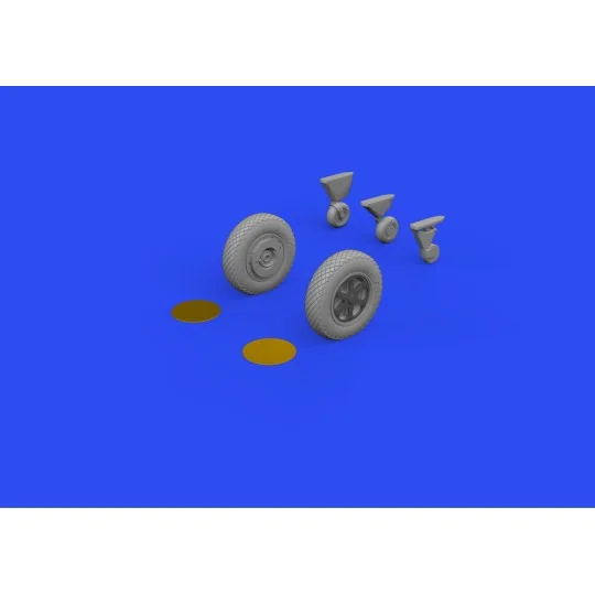F4F-4 wheels late for EDUARD, 1/48 - Eduard Accessories 648816