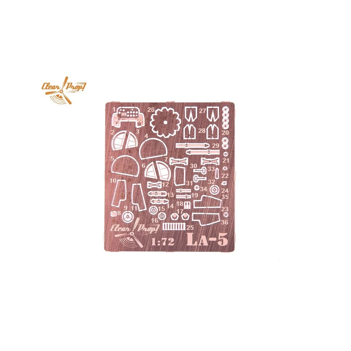 La-5 (late version), 1/72 - Clear Prop Models CP72015